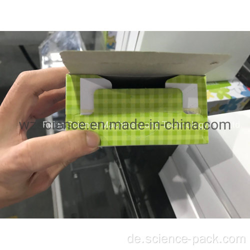Automatische horizontale Kartoniermaschine für Seidenpapier